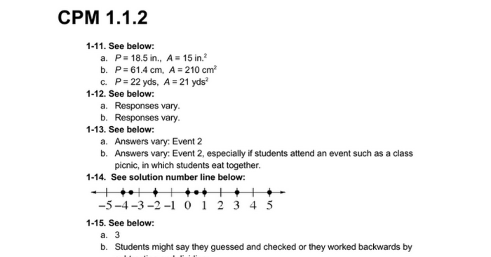 Cpm algebra 2 answers pdf