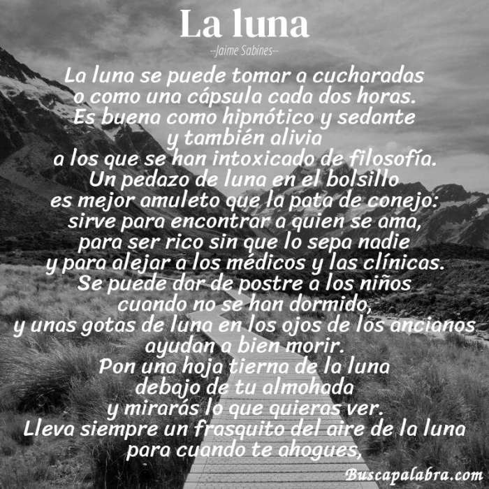 La luna jaime sabines english