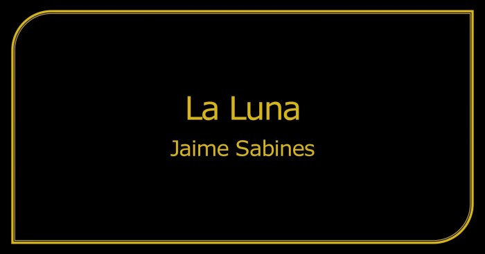 La luna jaime sabines english