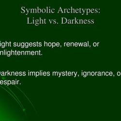 Archetypes light vs darkness ppt powerpoint presentation