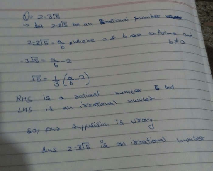 Irrational rational disprove prove if show solved numbers transcribed problem text been has also