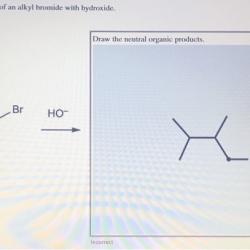 Consider the reaction of an alkyl bromide with hydroxide.