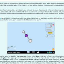 Angles atom molecules webassign